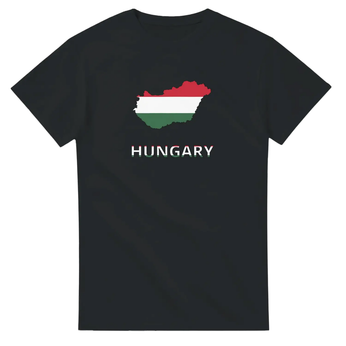 T-shirt drapeau hongrie carte - pixelforma