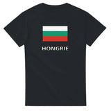 T-shirt drapeau hongrie en texte - pixelforma