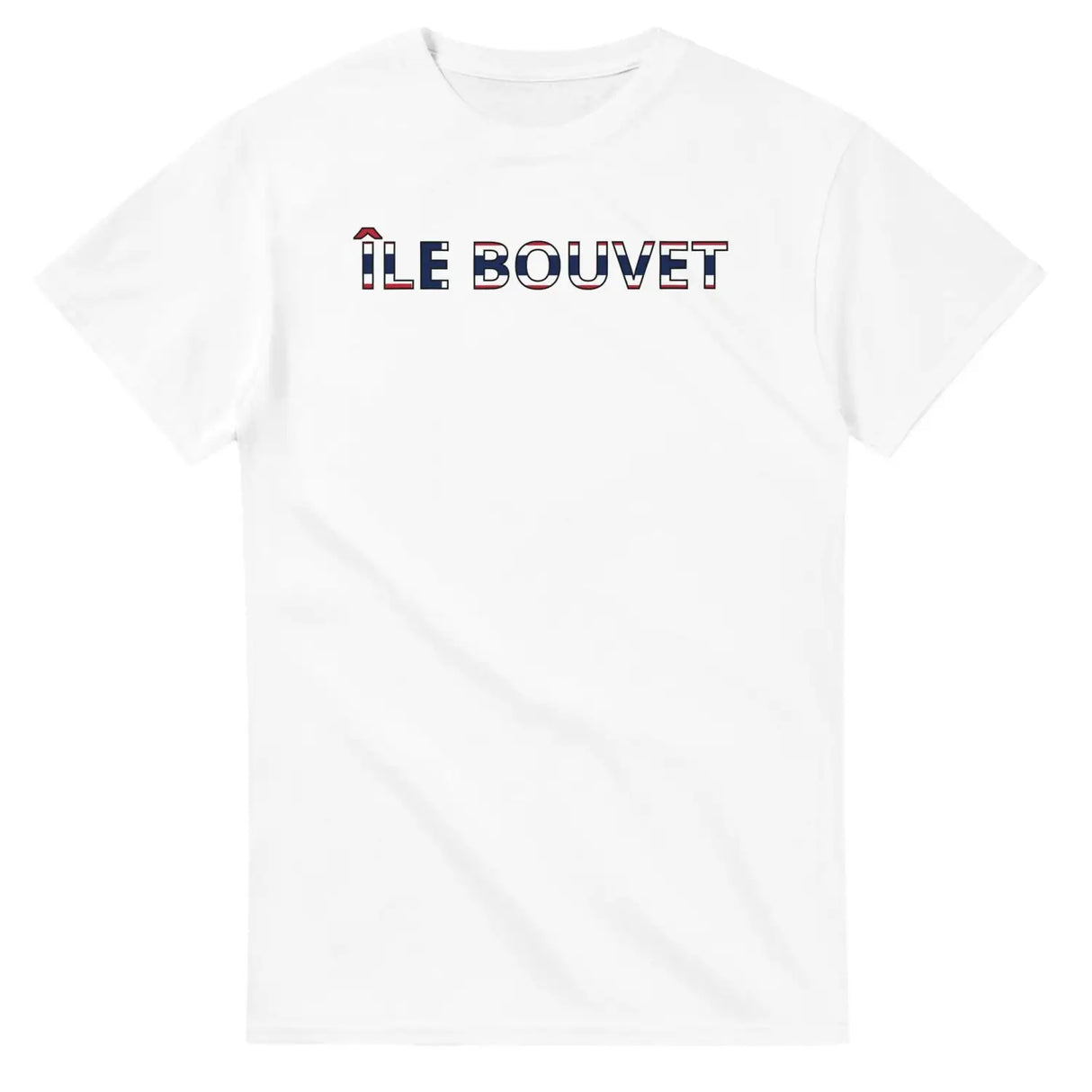 T-shirt drapeau île bouvet en écriture - pixelforma