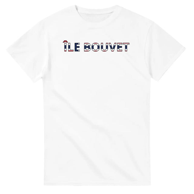 T-shirt drapeau île bouvet en écriture - pixelforma