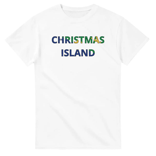 T-shirt drapeau île christmas - pixelforma