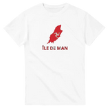 T-shirt drapeau île de man carte - pixelforma