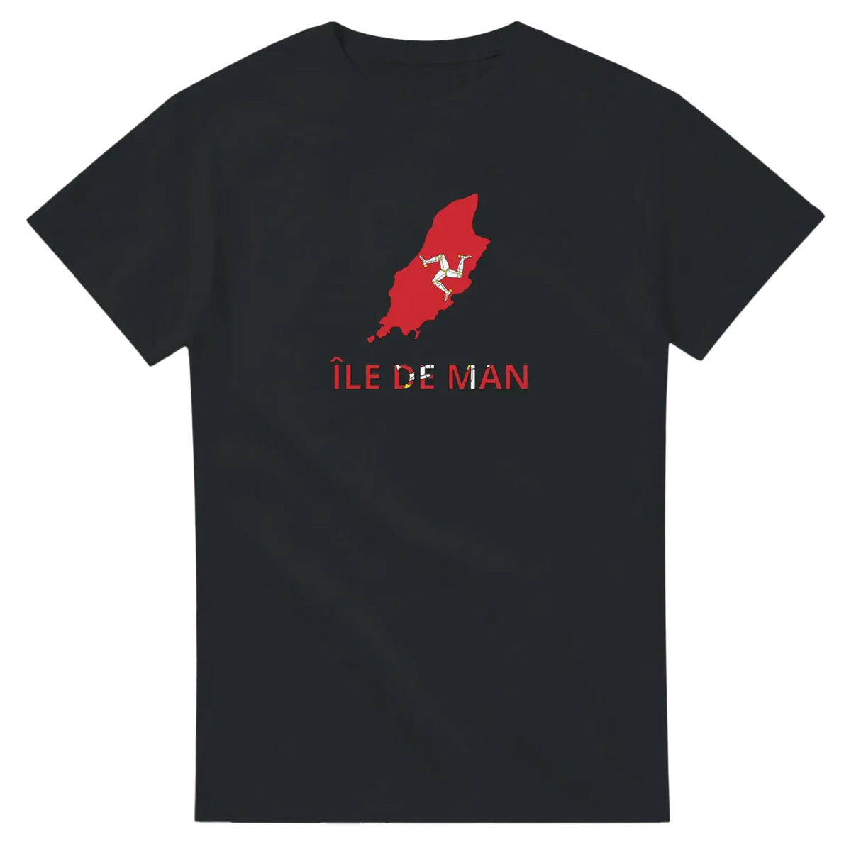 T-shirt drapeau île de man carte - pixelforma