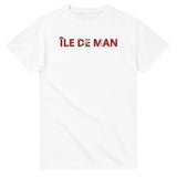 T-shirt drapeau île de man en écriture - pixelforma