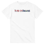 T-shirt drapeau îles caïmans en écriture - pixelforma