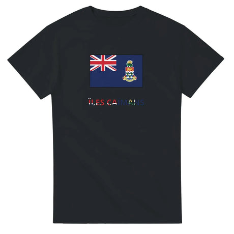 T-shirt drapeau îles caïmans en texte - pixelforma