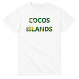 T-shirt drapeau îles cocos - pixelforma