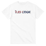 T-shirt drapeau îles cook en écriture - pixelforma