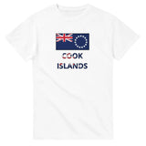 T-shirt drapeau îles cook texte - pixelforma