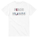 T-shirt drapeau îles féroé - pixelforma