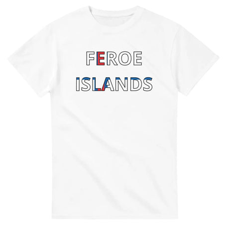 T-shirt drapeau îles féroé - pixelforma