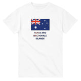 T-shirt drapeau îles heard-et-macdonald texte - pixelforma