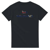 T-shirt drapeau îles malouines en écriture - pixelforma