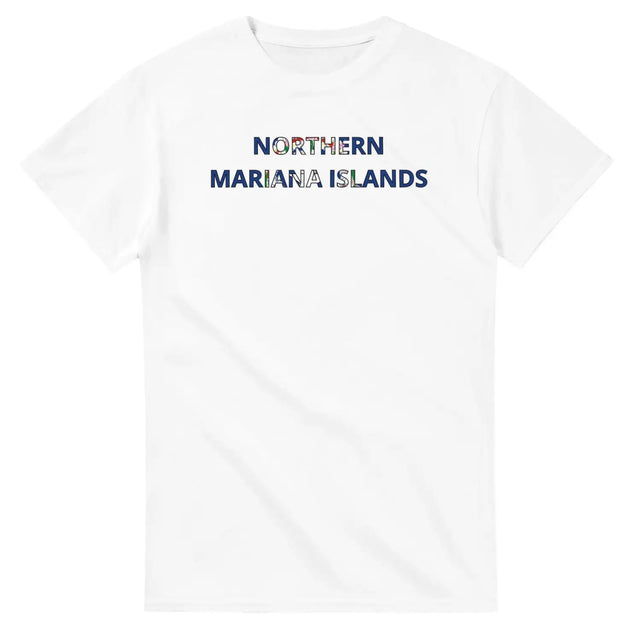 T-shirt drapeau îles mariannes du nord - pixelforma