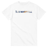 T-shirt drapeau îles marshall en écriture - pixelforma