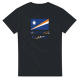 T-shirt drapeau îles marshall texte - pixelforma