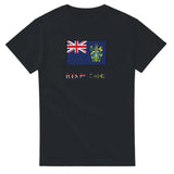 T-shirt drapeau îles pitcairn en texte - pixelforma