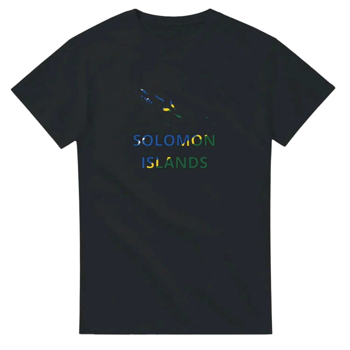 T-shirt drapeau îles salomon carte - pixelforma