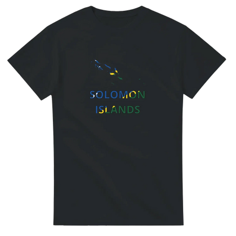 T-shirt drapeau îles salomon carte - pixelforma