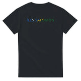 T-shirt drapeau îles salomon en écriture - pixelforma