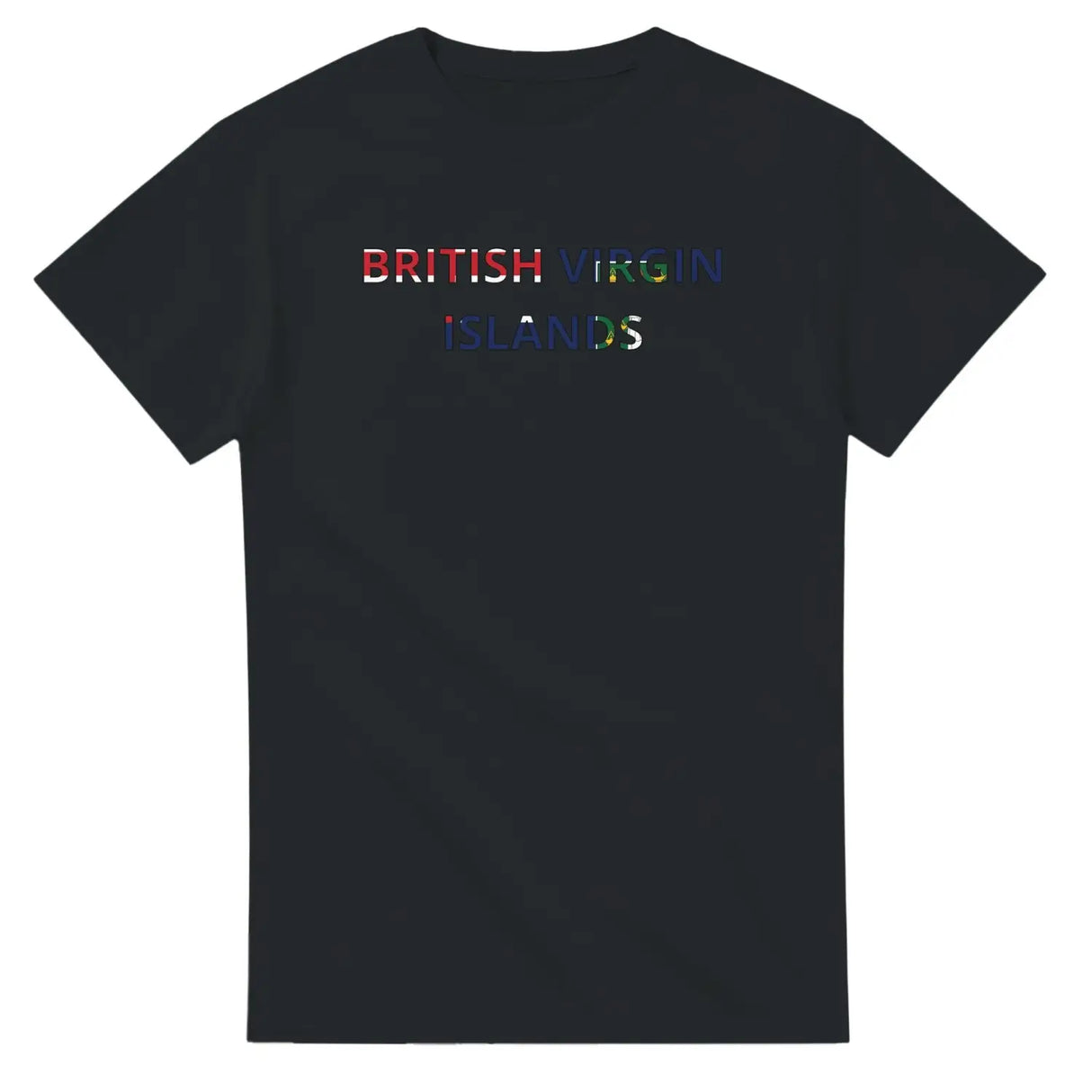 T-shirt drapeau îles vierges britanniques - pixelforma