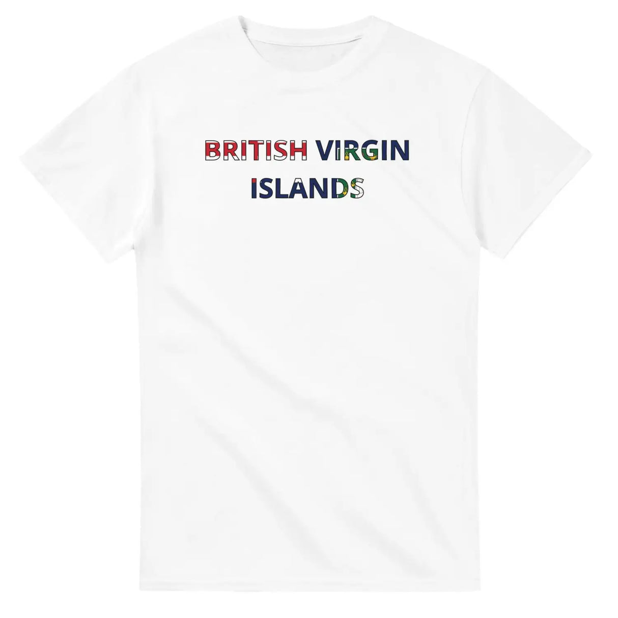 T-shirt drapeau îles vierges britanniques - pixelforma