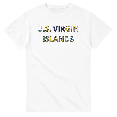 T-shirt drapeau îles vierges des états-unis - pixelforma