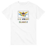 T-shirt drapeau îles vierges des états-unis texte - pixelforma