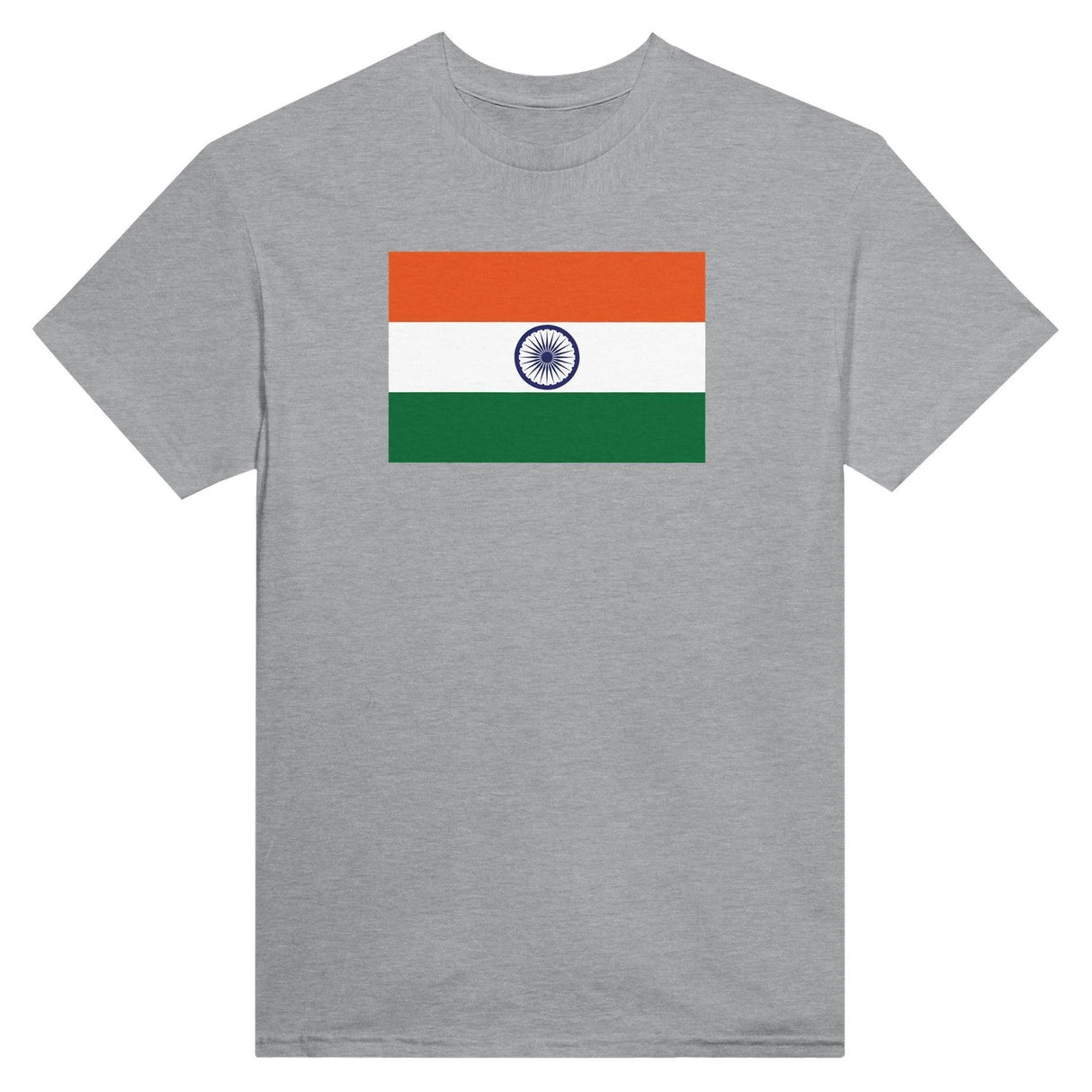 T-shirt drapeau inde brodé coton mélangé manches longues