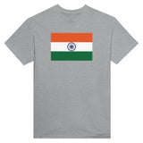 T-shirt drapeau inde brodé coton mélangé manches longues