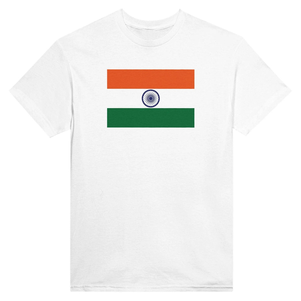 T-shirt drapeau inde brodé coton mélangé manches longues