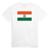 T-shirt drapeau inde brodé coton mélangé manches longues