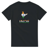 T-shirt drapeau inde en carte - pixelforma