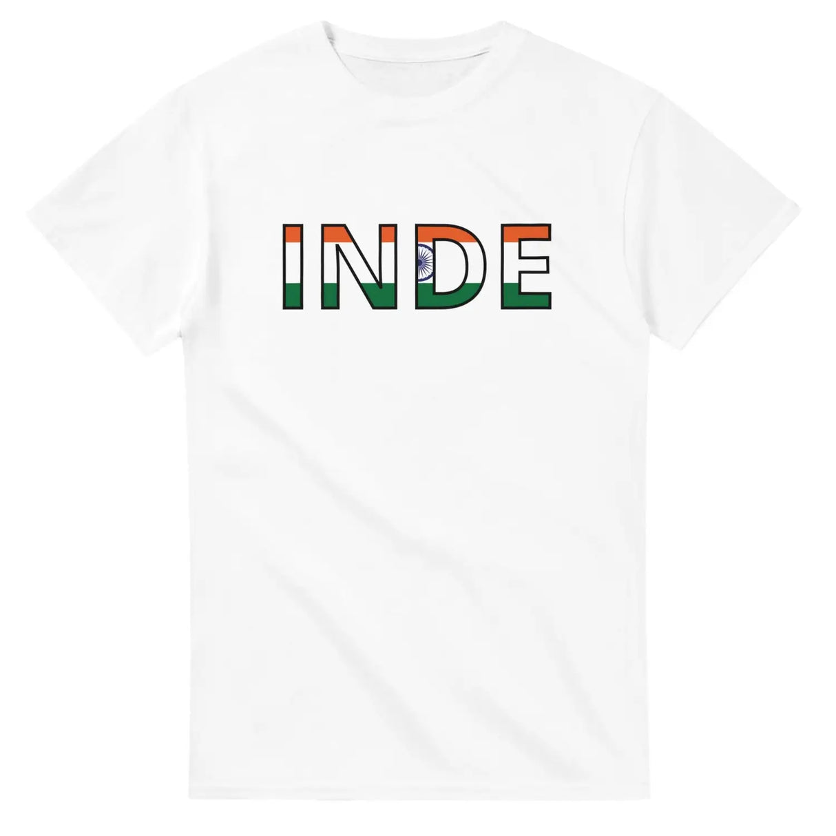 T-shirt drapeau inde en écriture - pixelforma