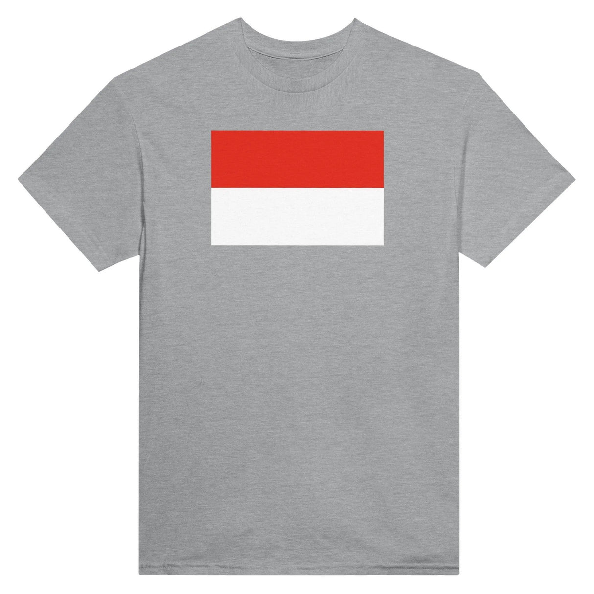 T-shirt drapeau indonésie brodé en coton mélangé