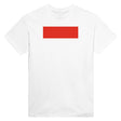 T-shirt drapeau indonésie brodé en coton mélangé