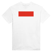 T-shirt drapeau indonésie imprimé en coton mélangé