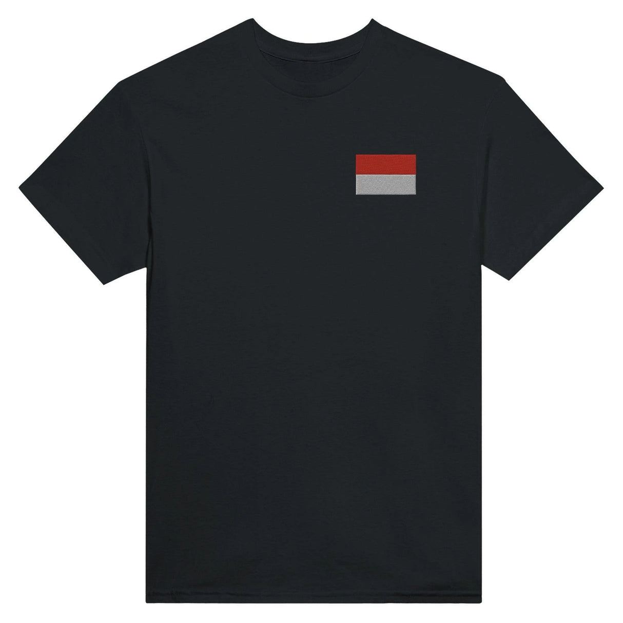 T-shirt drapeau indonésie broderie couleur coton épais