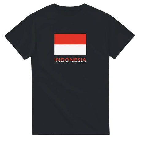 T-shirt drapeau indonésie texte - pixelforma