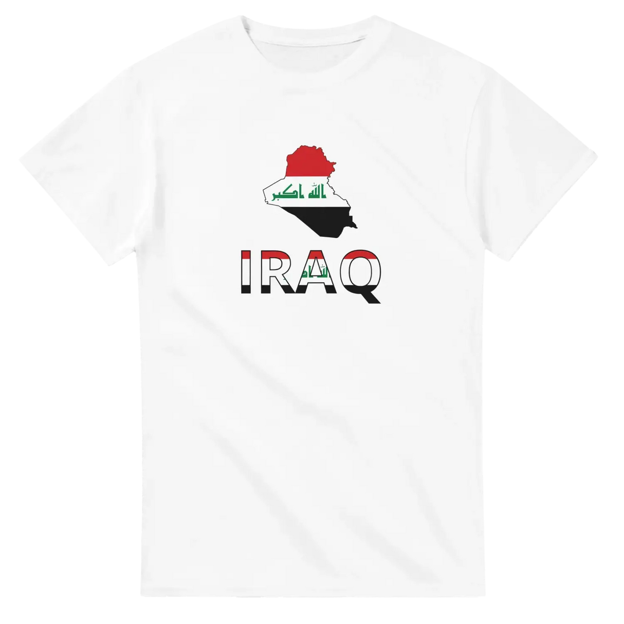 T-shirt drapeau irak carte - pixelforma