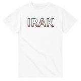 T-shirt drapeau irak en écriture - pixelforma