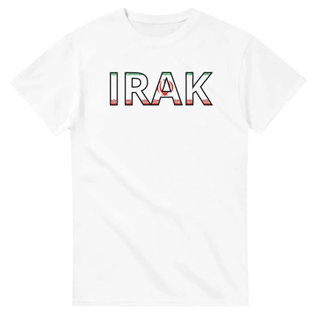 T-shirt drapeau irak en écriture - pixelforma