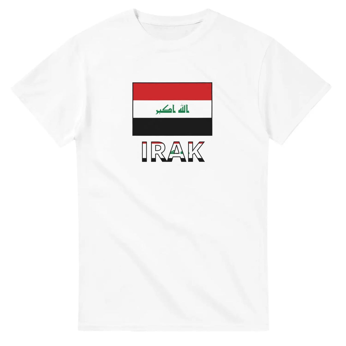 T-shirt drapeau irak en texte - pixelforma