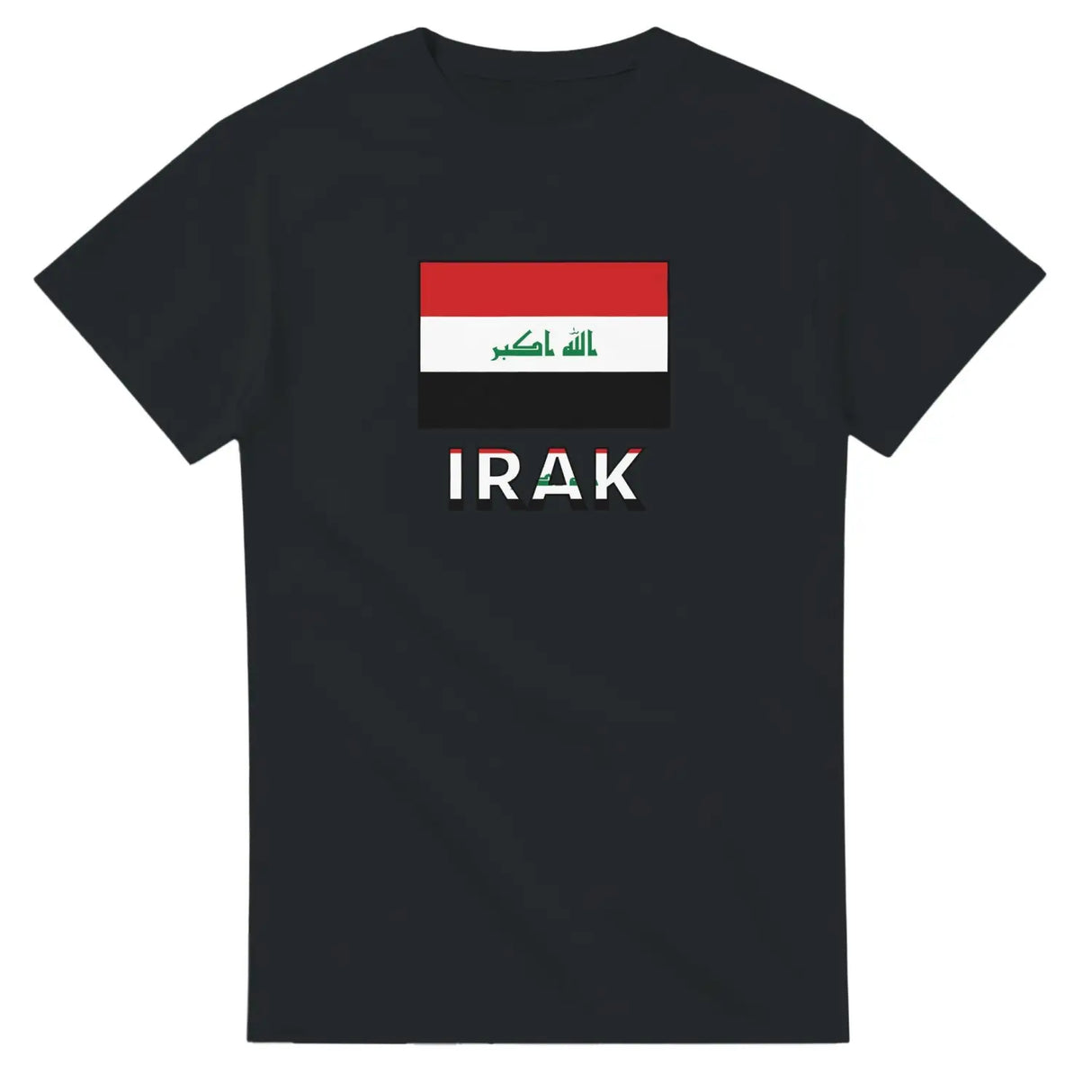 T-shirt drapeau irak en texte - pixelforma