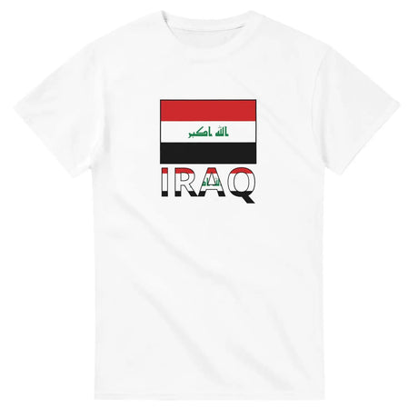 T-shirt drapeau irak texte - pixelforma