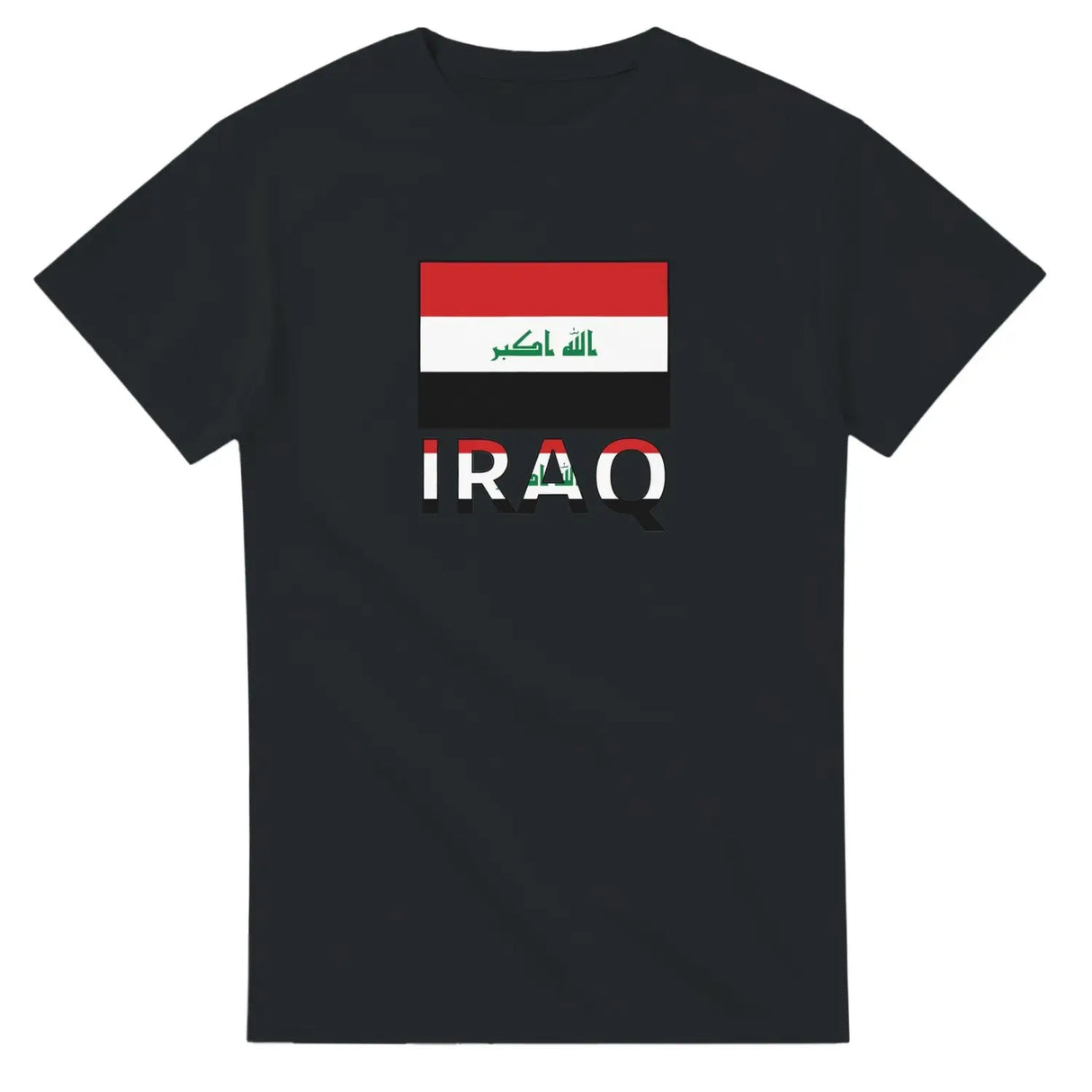 T-shirt drapeau irak texte - pixelforma