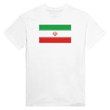 T-shirt drapeau iran coton mélangé brodé manches longues