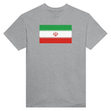 T-shirt drapeau iran coton mélangé brodé manches longues