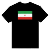 T-shirt drapeau iran coton mélangé brodé manches longues
