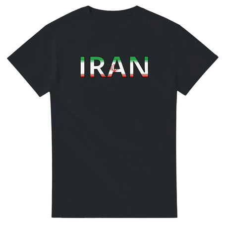 T-shirt drapeau iran en écriture - pixelforma